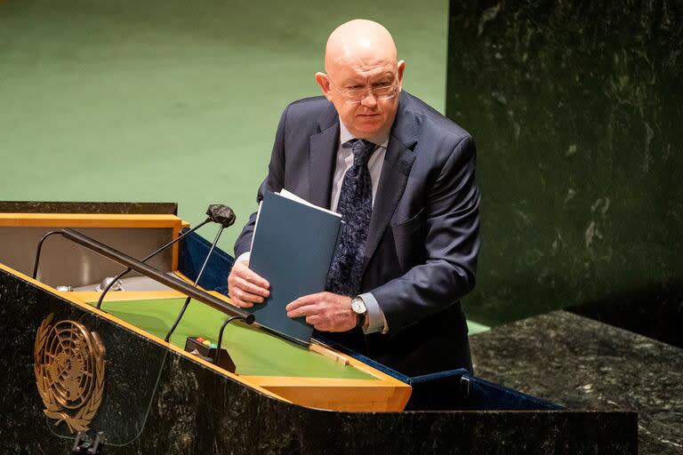 El representante de Rusia ante las Naciones Unidas, Vasily Nebenzya