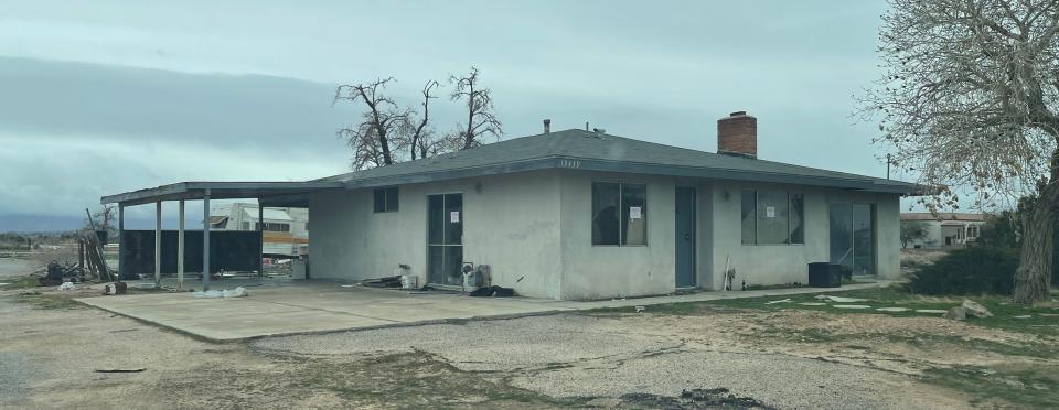 A 2023 photo shows a vacant home before it was demolished on Wednesday. The home sat near a soon-to-be constructed Sprouts Farmers Market on Bear Valley Road in Apple Valley.