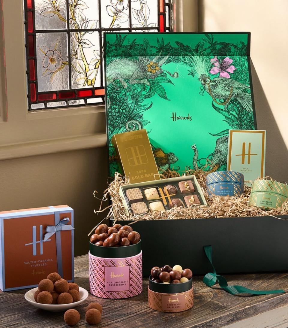 <p><a href="https://go.redirectingat.com?id=74968X1596630&url=https%3A%2F%2Fwww.harrods.com%2Fen-us%2Fshopping%2Fthe-harrods-chocolate-hall-gift-box-17502934%3Fgad_source%3D1%26gclid%3DCjwKCAjwh4-wBhB3EiwAeJsppJv67SAEus59PVnxsI32CZbXsz2SfTbaED_r-U-L4zU7vLPger38CRoCcbcQAvD_BwE%26gclsrc%3Daw.ds&sref=https%3A%2F%2Fwww.esquire.com%2Flifestyle%2Fg60323283%2Fbest-luxury-gift-baskets-for-women%2F" rel="nofollow noopener" target="_blank" data-ylk="slk:Shop Now;elm:context_link;itc:0;sec:content-canvas" class="link ">Shop Now</a></p><p>The Harrods Chocolate Hall Gift Box</p><p>$139.00</p>