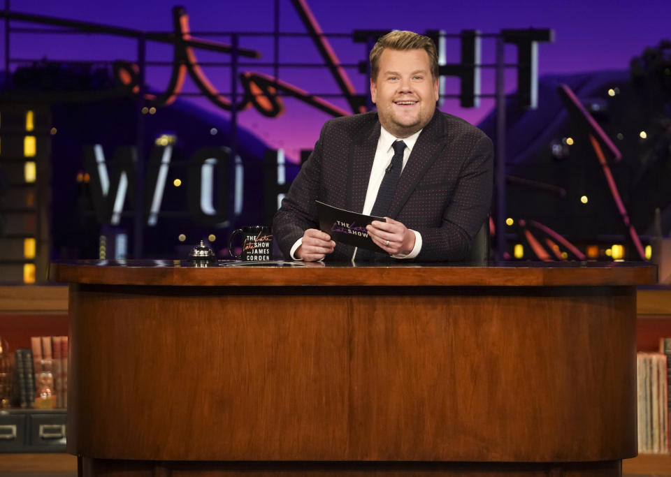 James Corden presenting The Late Late Show