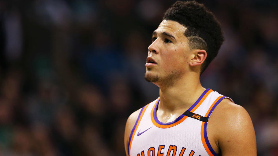 Devin Booker averaged 24.9 points for the Suns last season. (AP)