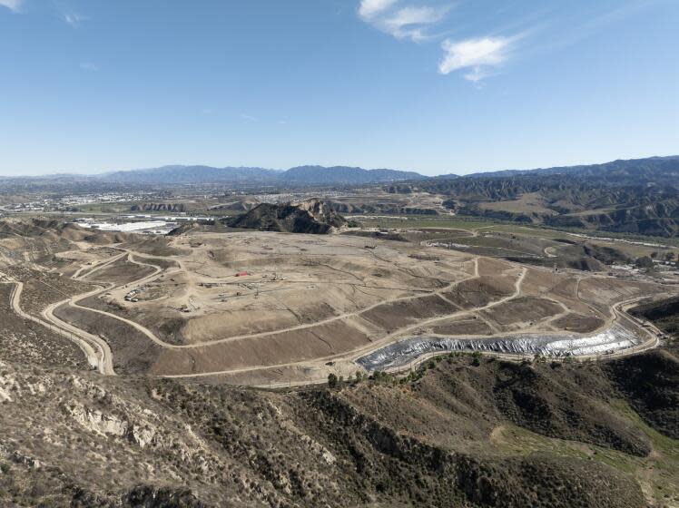 SYLMAR, CA - NOVEMBER 22: Residents who live near the Chiquita Canyon Landfill in Castaic have to deal with the odor from the site. Photographed on Wednesday, Nov. 22, 2023. (Myung J. Chun / Los Angeles Times)