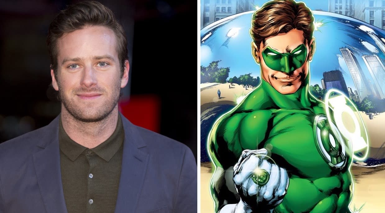 Could Armie Hammer be the new Green Lantern...? (Credit: WENN/DC Comics)