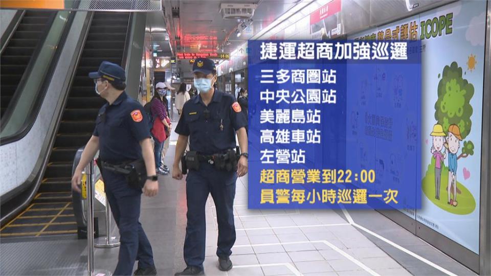 店員遭攻擊事件頻傳　 高雄捷警捷警加強巡邏站內超商