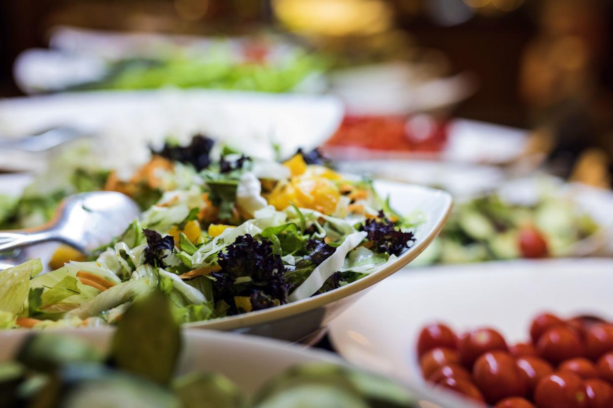 salads in salad buffet