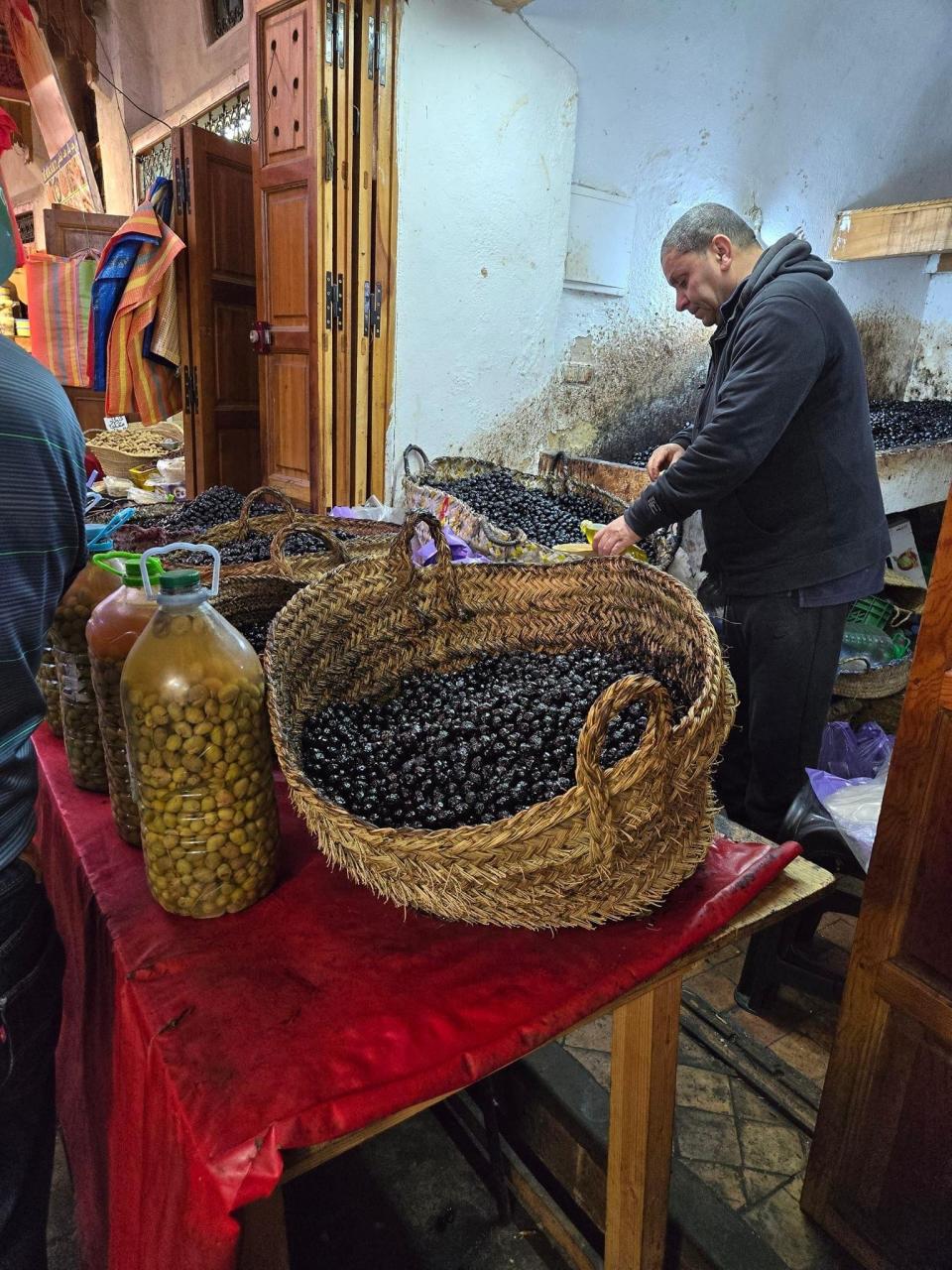 A street vendor in Fes