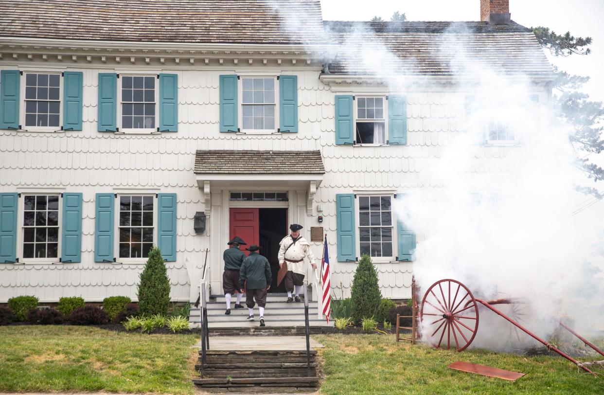 A reenactment of the British loyalist's raid on the Burrowes Mansion in Matawan marks the 300th anniversary of the mansion’s construction. The deadly raid took place in 1778 and failed to capture the owner John Burrowes, an officer in George Washington’s Continental Army and a key supplier of patriot troops along the hotly contested Bayshore. 
Matawan, NJ
Saturday, June 3, 2023