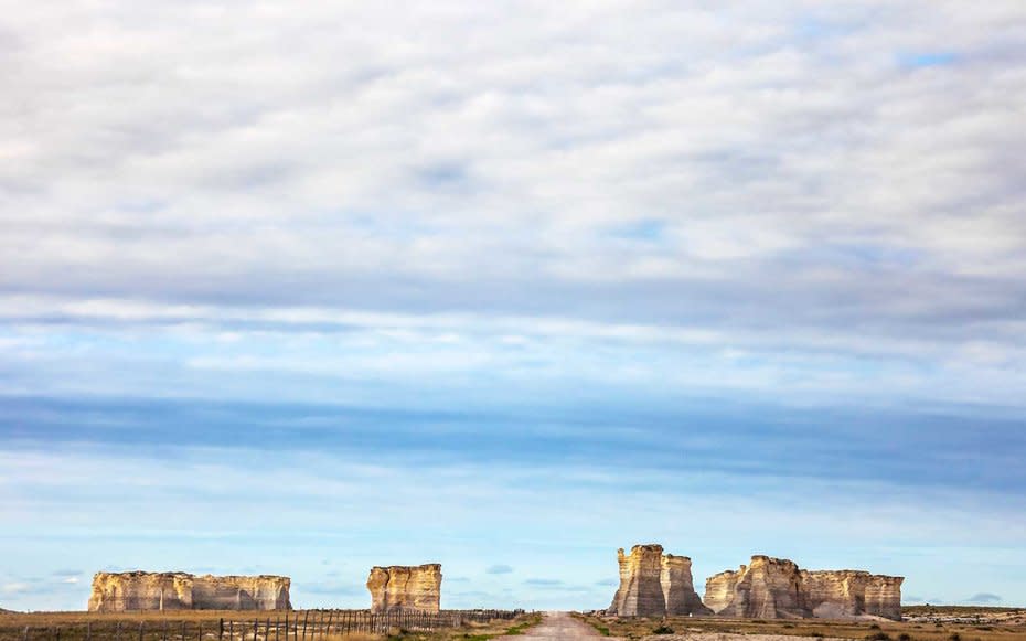 <p>For those in awe of the power of love, compare your relationship to Kansass impressive Monument Rocks. The chalk monolithswhich are sometimes called a natural Stonehengeseem to rise out of nowhere and are the only interesting natural features for as far as the eye can see. Theres definitely a metaphor for love somewhere in there. </p>