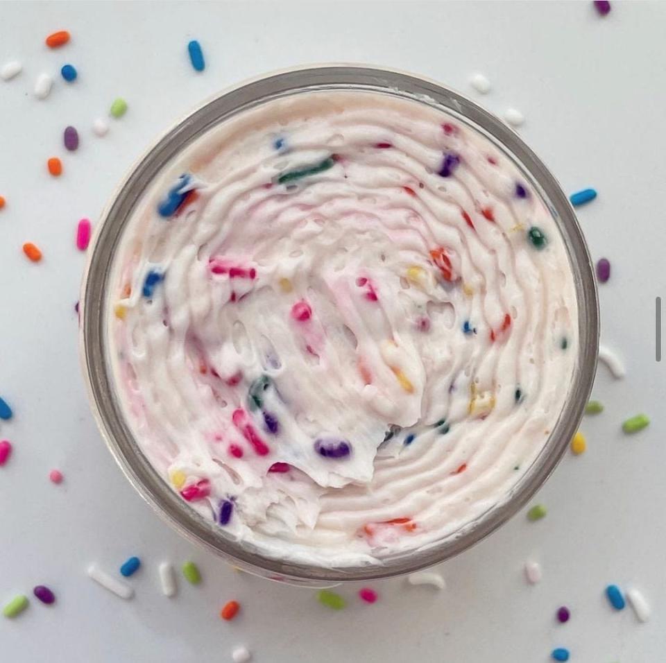 Celebration Butter from Butter Me Up in Toms River is made with vanilla, almond and sprinkles.