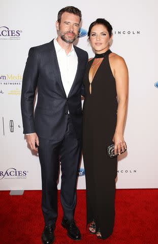 <p>Michael Tran/FilmMagic</p> Scott Foley and his wife Marika Dominczyk in 2016