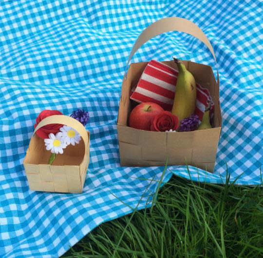 DIY Miniature Basket Tutorial, How to make Picnic Basket