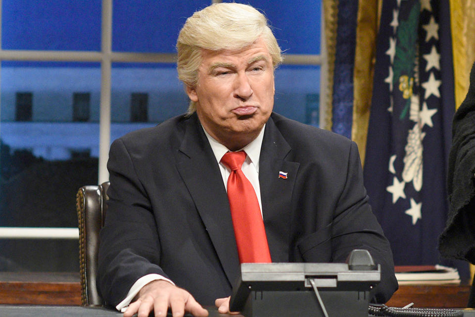 Alec Baldwin as Donald Trump on <em>Saturday Night Live</em>