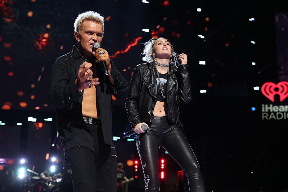 Miley Cyrus performed “Rebel Yell” with Billy Idol, which somehow feels perfect