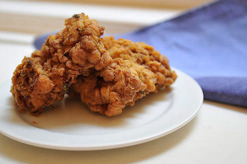 <strong>Get the <a href="http://food52.com/recipes/444-fried-chicken" target="_blank">Sage Fried Chicken recipe</a> by annesfood via Food52</strong>