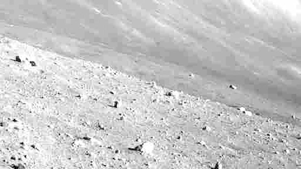SLIM's navigation camera captured the bright conditions of lunar day shining on the landing site. - JAXA