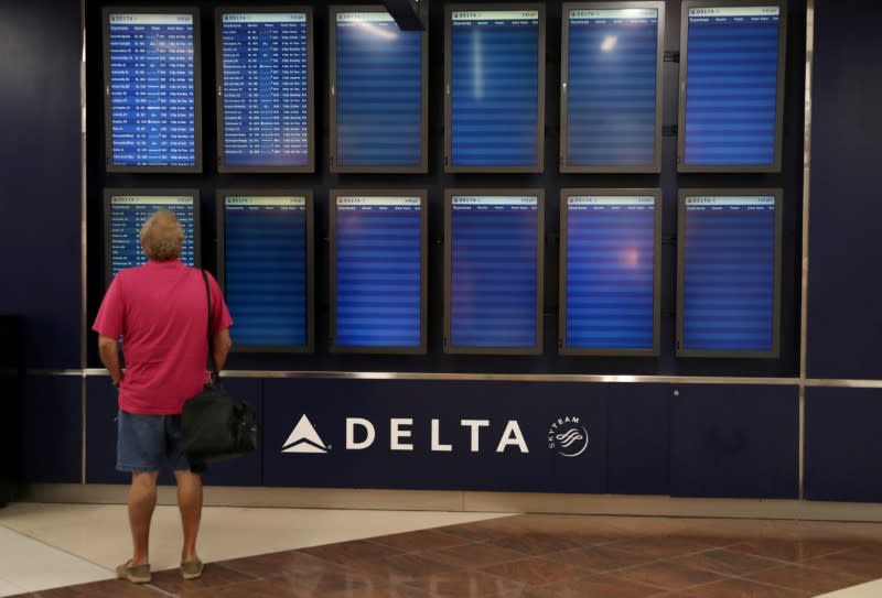 FILE PHOTO: Scenes from an airport in Atlanta as the coronavirus disease (COVID-19) outbreak continues in Atlanta, Georgia, U.S.