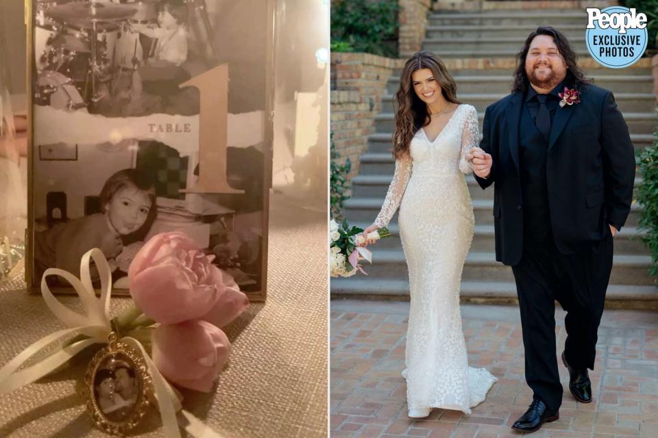 <p>Valerie Bertinelli Instagram; Christine Skari Photography</p> Wolfgang Van Halen and Andraia Allsop honored loved ones at their Los Angeles wedding