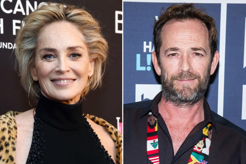 Sharon Stone and Luke Perry