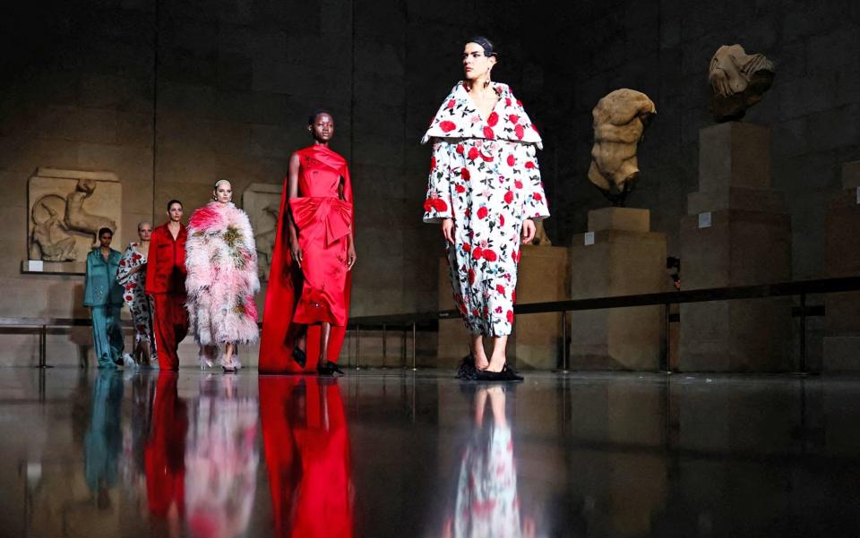 Models presented Erdem's creations at the British Museum