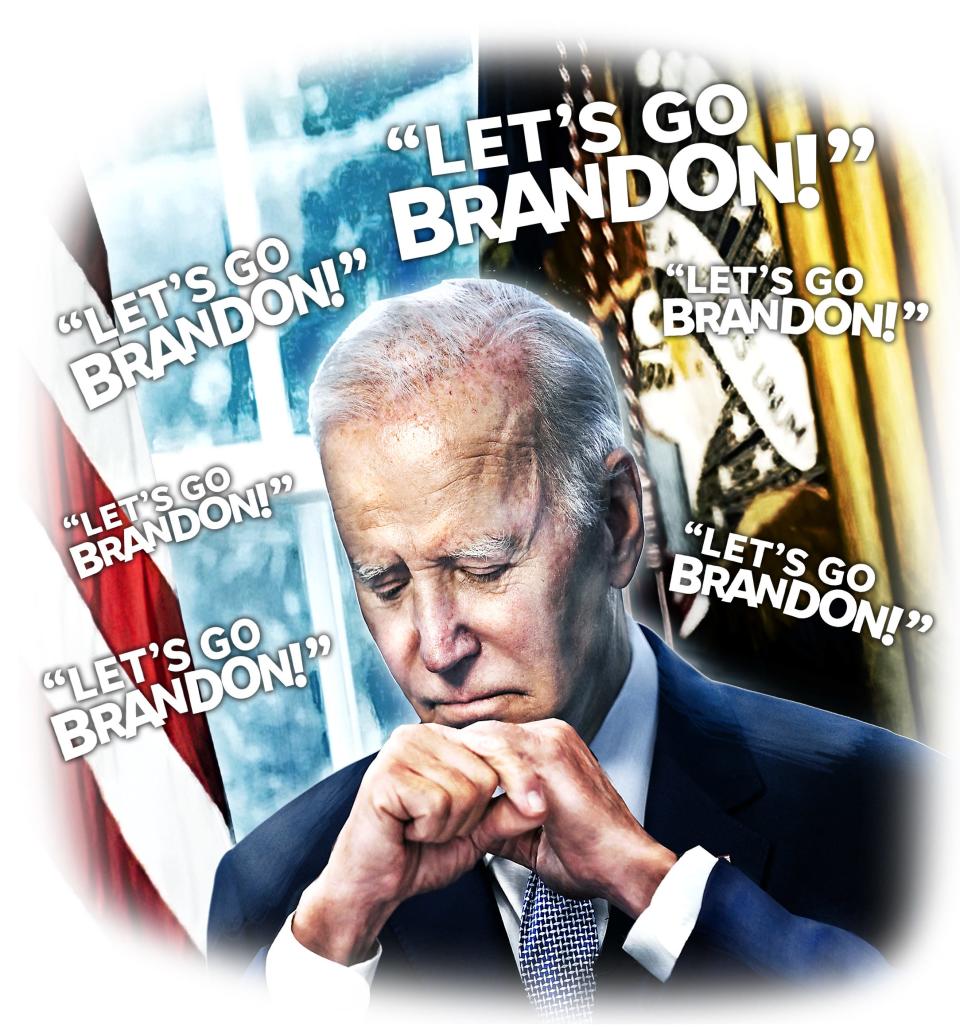 For Biden, the chants of "Let's go, Brandon" were overwhelming.