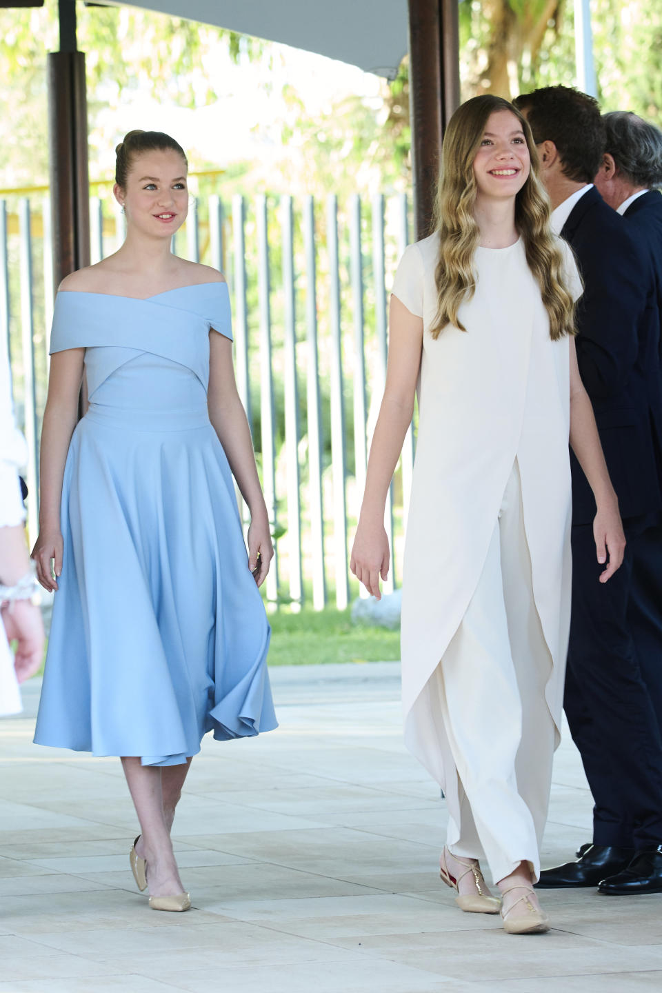 La infanta Sofía junto a la princesa Leonor en Girona (Photo by Carlos Alvarez/Getty Images)