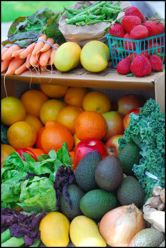 organic fruits veggies