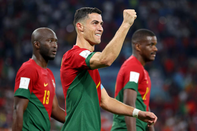 Cristiano Ronaldo Sports Portugal's New Home Jersey For 2022 FIFA