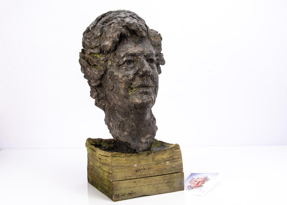 Frances Segelman resin bust of Baroness Betty Boothroyd. 