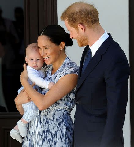 Henk Kruger/AP/Shutterstock Meghan Markle, Prince Harry and Archie in South Africa in September 2019.