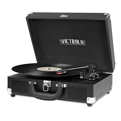 Victrola Vintage 3-Speed Bluetooth Portable Record Player (Amazon / Amazon)