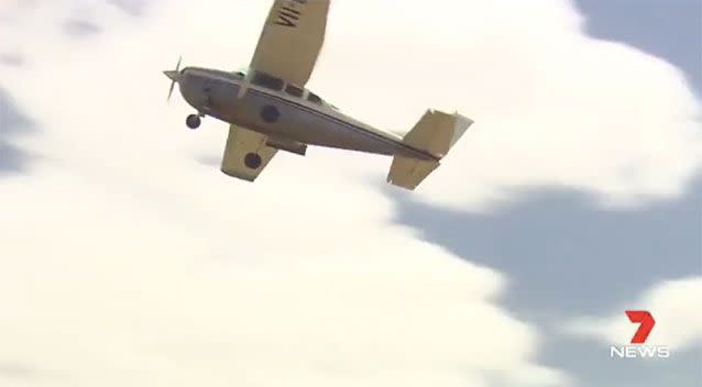 The skydiving plane. Source: 7News