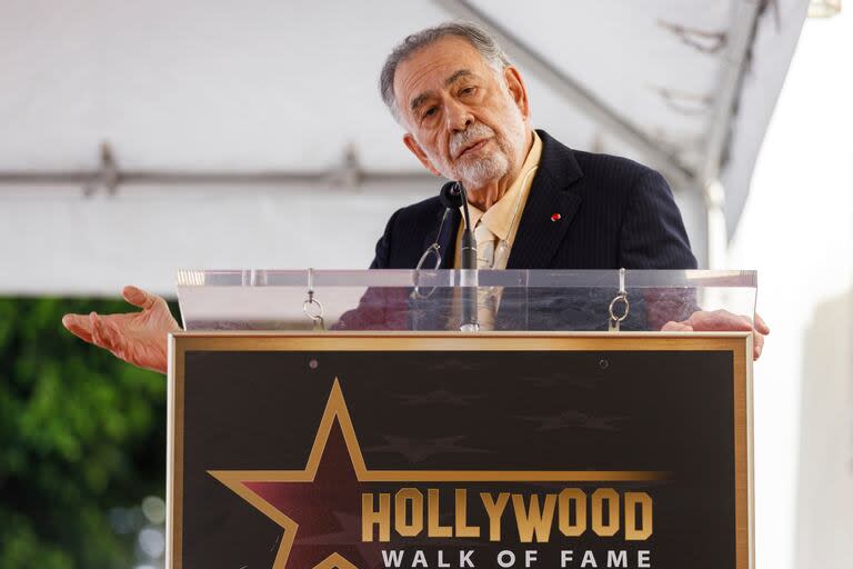 Francis Ford Coppola en 2022, cuando recibió su estrella en el Paseo de la Fama de Los Angeles