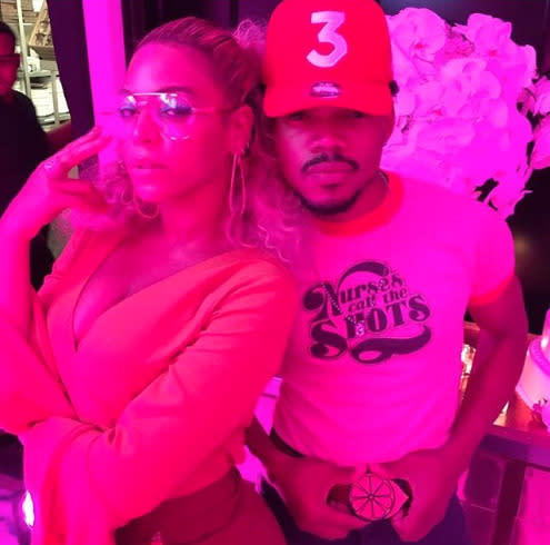 Chance The Rapper even made a effort donning a vintage looking outfit.