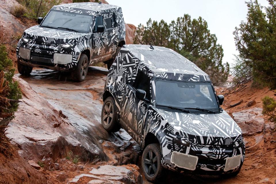 View Photos of the 2020 Land Rover Defender Prototype