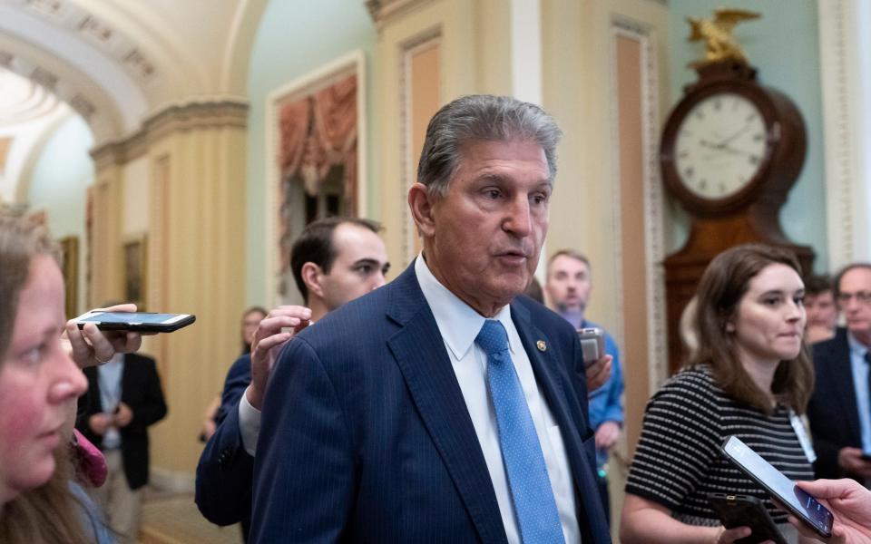 Democrat Joe Manchin had refused to back anything that had no Republican support - AP