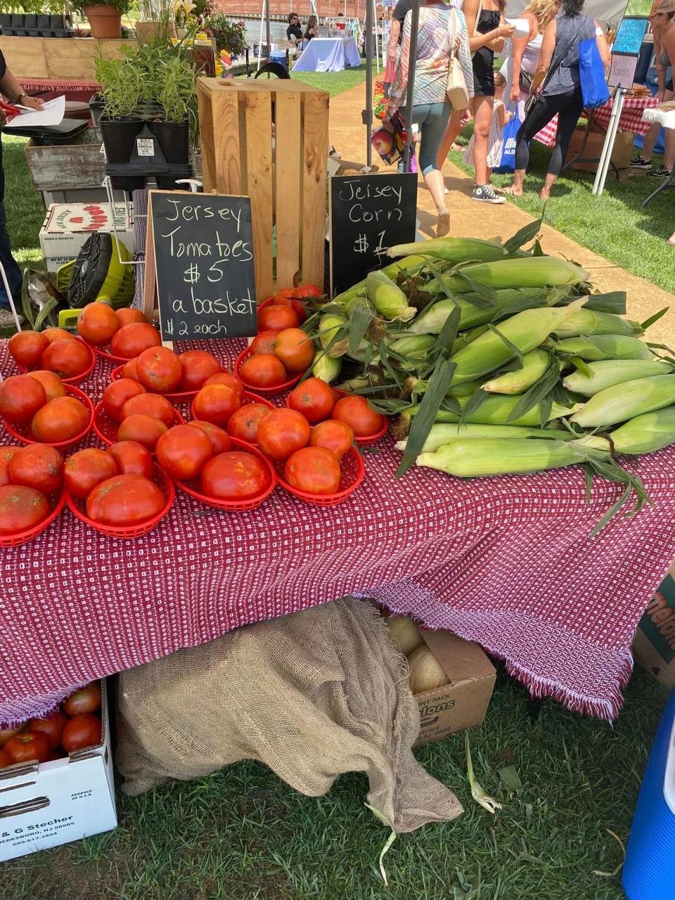 Fresh produce at the Toms River Farmers Market