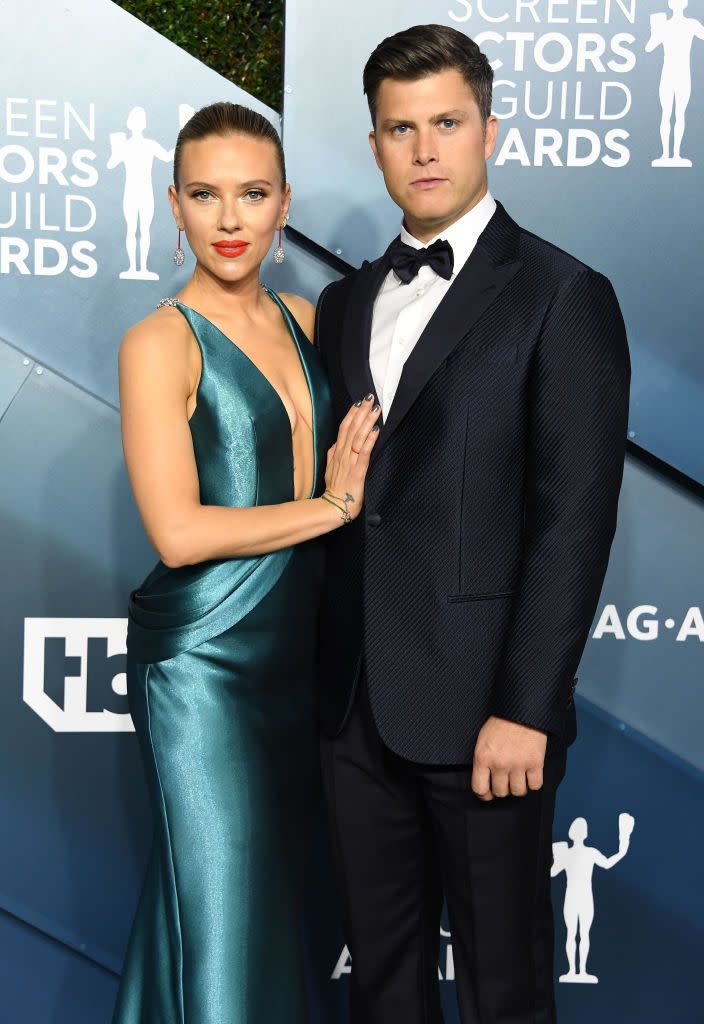 scarlett johannson colin jost