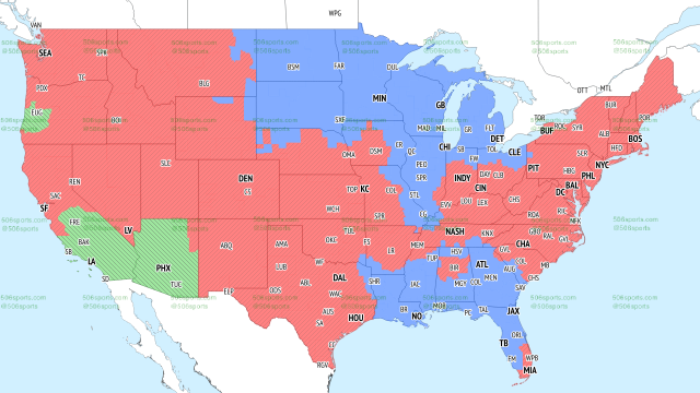 NFL Week 11 TV coverage maps