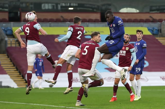 Kurt Zouma powers home a header for the Blues 