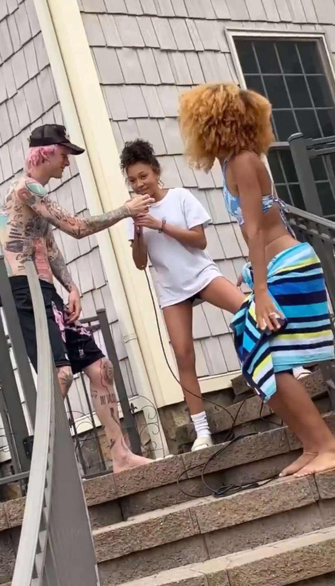 Machine Gun Kelly Raps Jay Z's Verse on "Crazy in Love" with Daughter Casie, 12: 'Parenting'