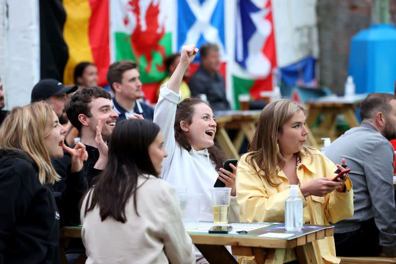 Fans watch the Euro 2020 between Croatia and Scotland at ClockWork in Glasgow -Credit:Stevie Welsh / PA