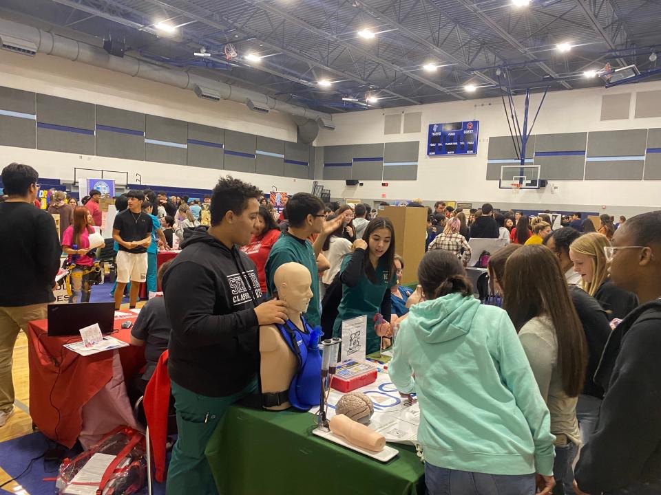 Corpus Christi ISD offers a variety of career and technical programs that students can start taking classes for during their freshman year. District eighth graders learned about their options Wednesday at the CTE Pathways to Your Future Expo at Carroll High School.