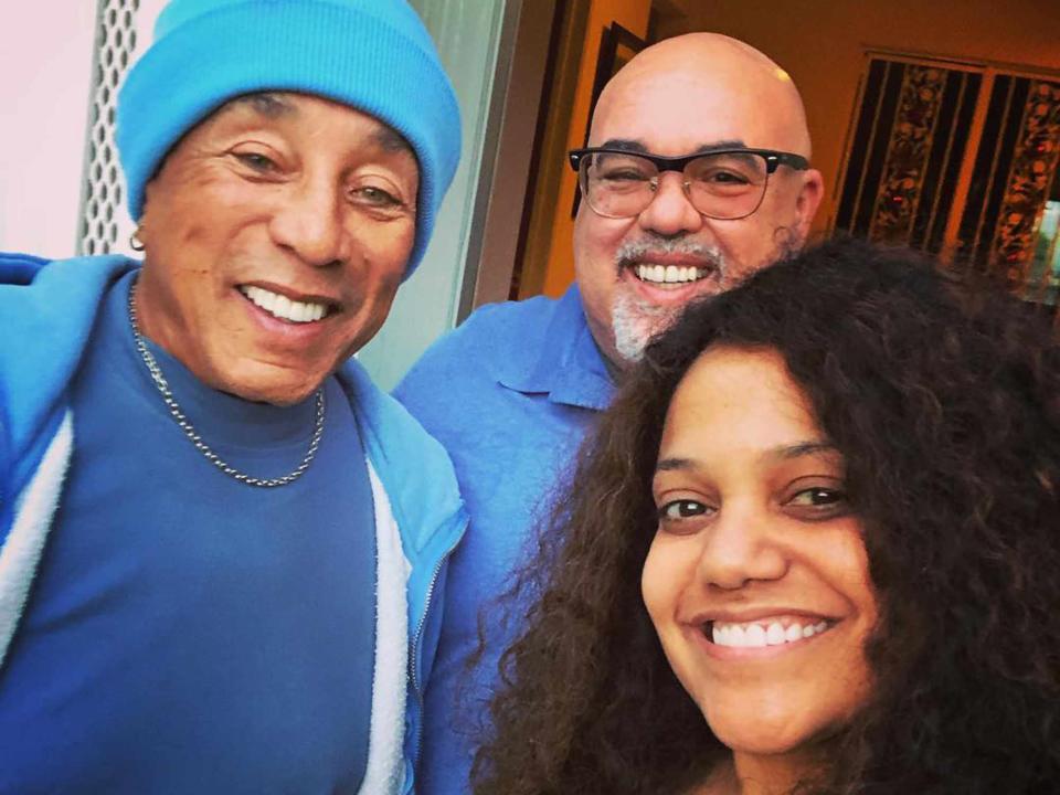 <p>Tamla Robinson Instagram</p> Smokey Robinson with his kids, Tamla and Berry Robinson.