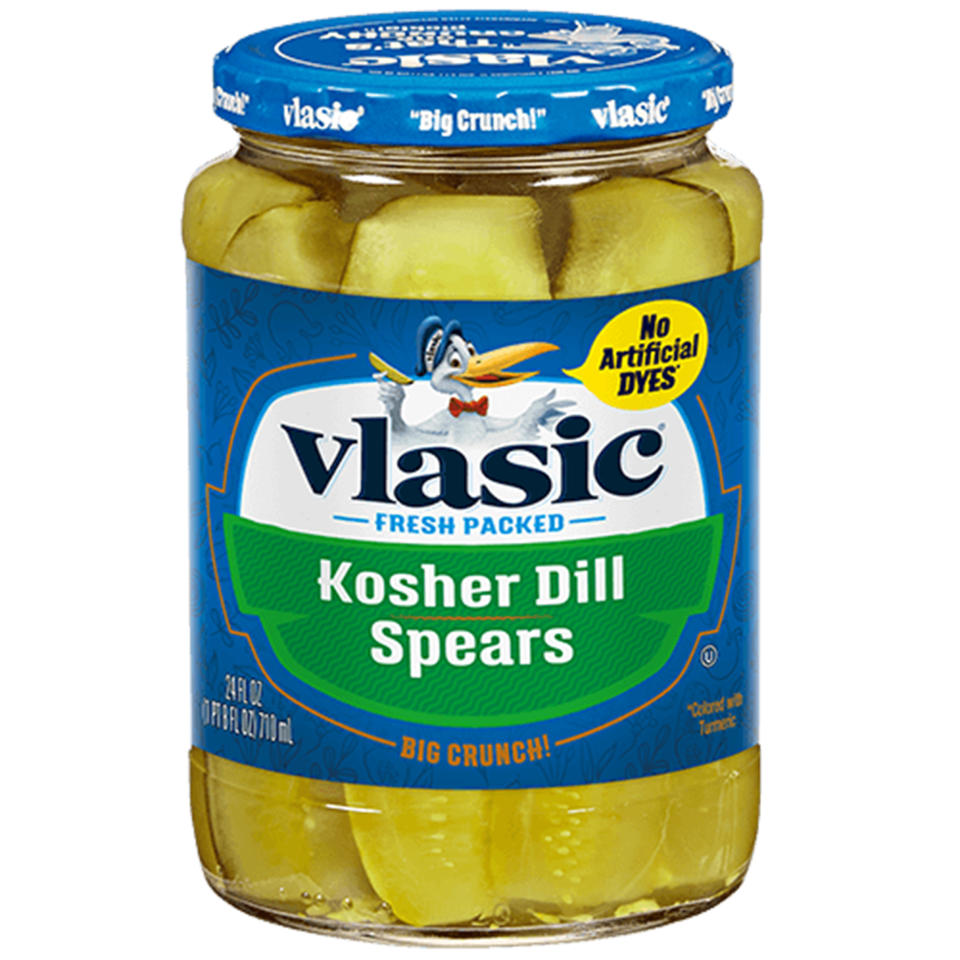 A jar of Vlasic pickles, which does not say the word “pickle” on it.  (Target)