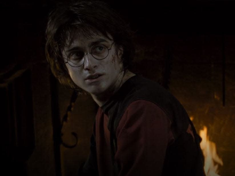 harry potter in hogwarts in goblet of fire