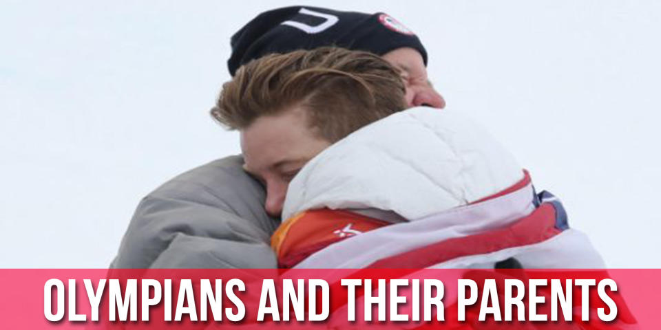 Olympians and their first (and biggest) fans.