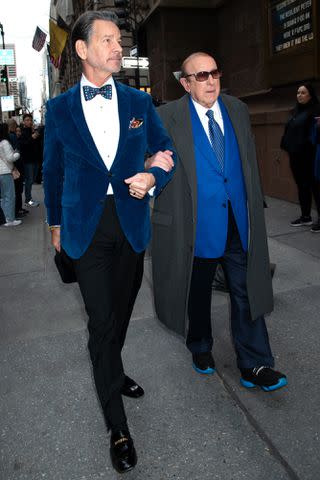 <p>Janet Mayer / SplashNews.com</p> Clive Davis.