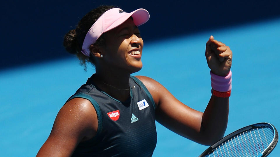 Naomi Osaka has come from behind to reach the Australian Open quarter-finals. Pic: Getty