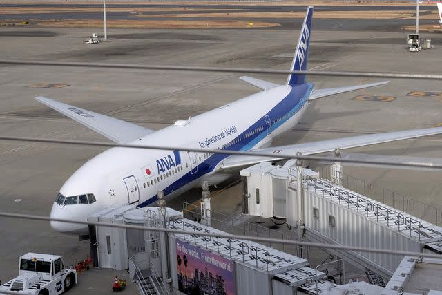 <p>Kosuke Okahara/Bloomberg via Getty Images</p> An ANA flight was forced to return to Tokyo after a passenger bit a crew member