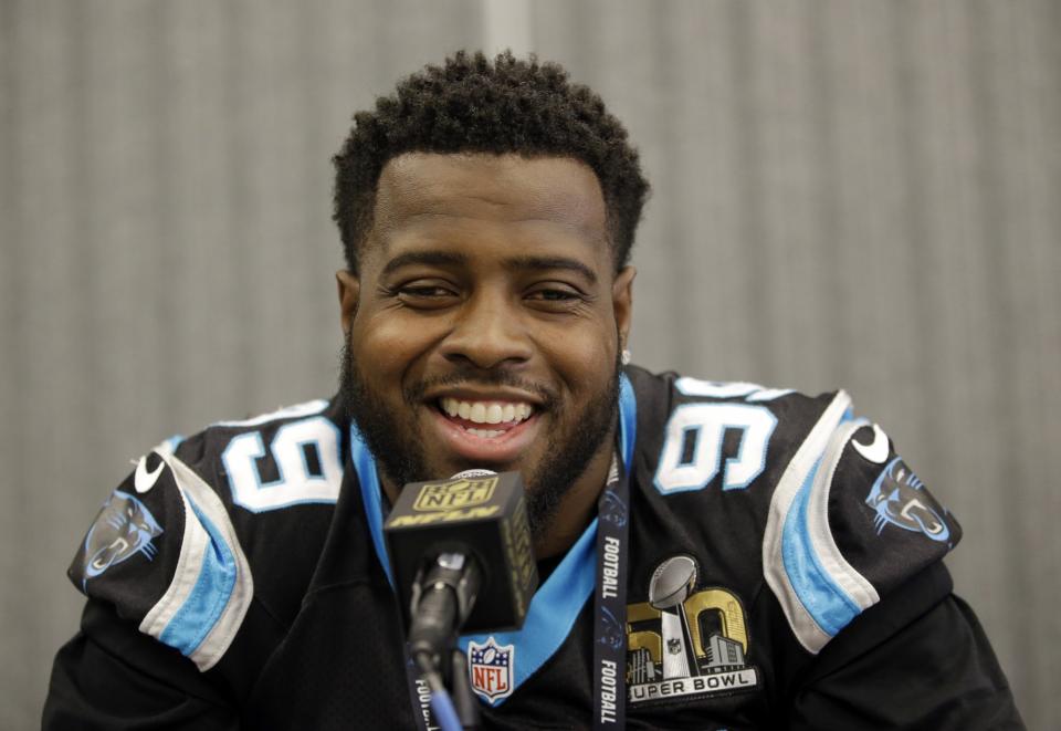 The Carolina Panthers have applied the non-exclusive franchise tag to defensive tackle Kawann Short. (AP)